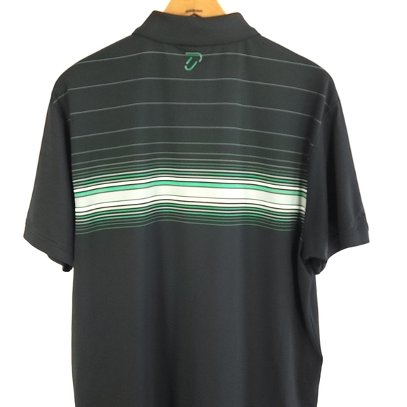 IJP Golf Polo Shirt Men's XL Black Multicolor Stripes Design by Ian Poulter - Picture 7 of 10
